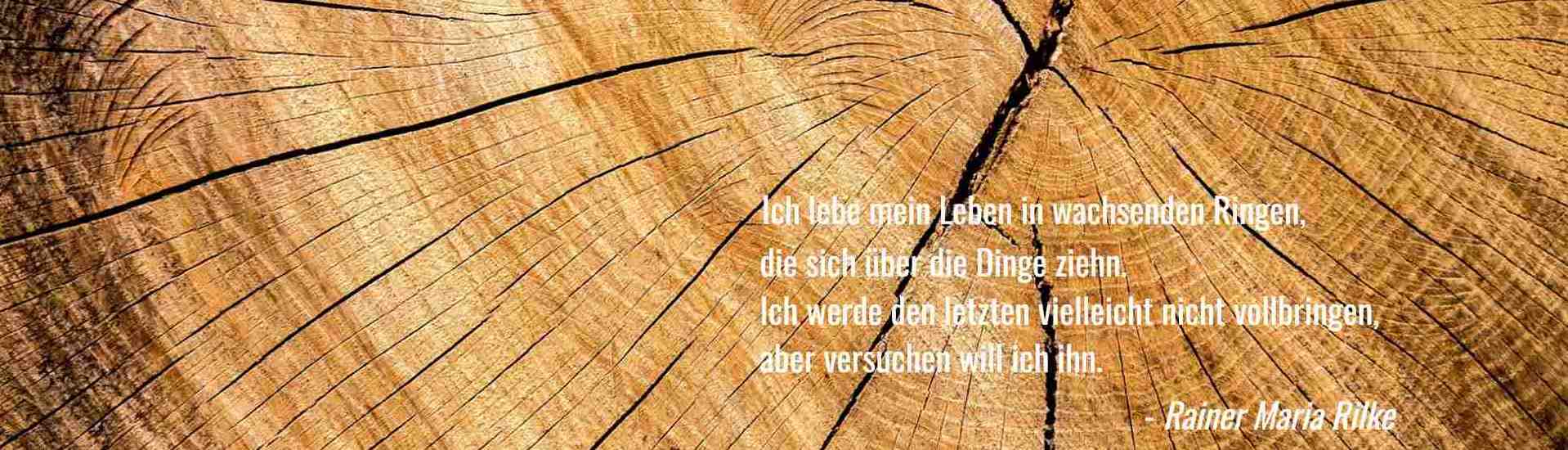 Ich leben mein Leben in wachsenden Ringen, die sich über die Dinge ziehn. Integrales Bewusstsein weitet die Perspektiven öffnet Horizonte.